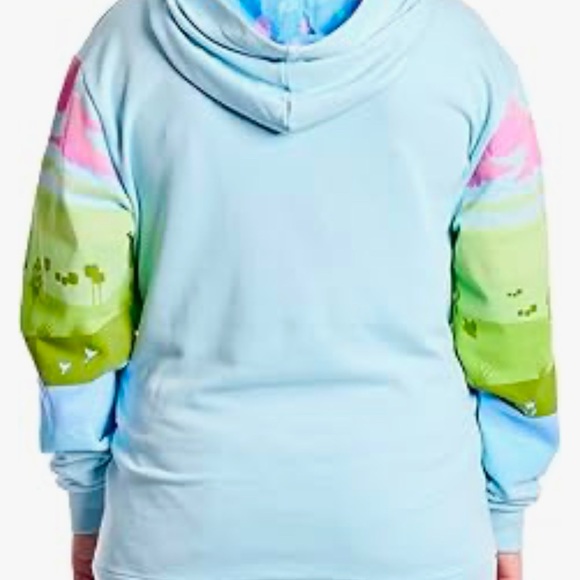 Loungefly NWT DISNEY SLEEPING BEAUTY CASTLE UNISEX HOODIE size xxLarge - Picture 5 of 8
